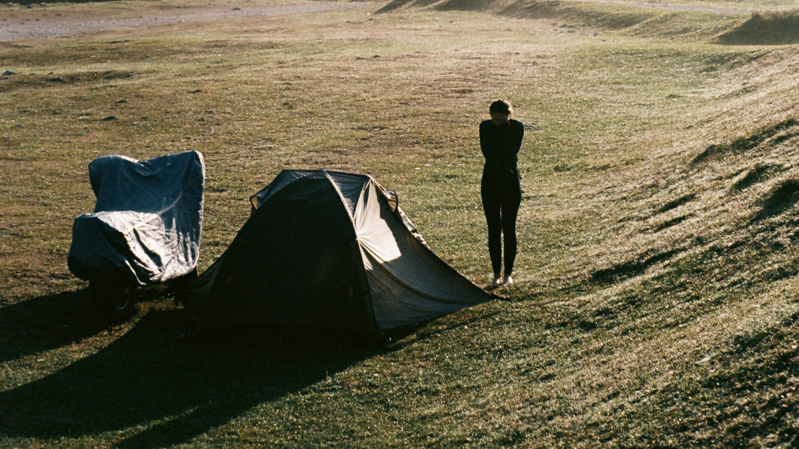 Grande tente auvent Pole toile sac de rangement avec cordon de serrage 150 cm par 40 cm 
